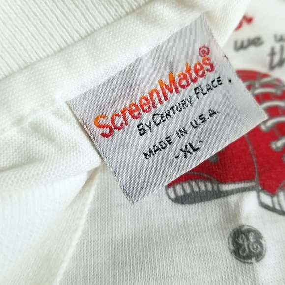 Vintage General Electric GE Superabrasives Shirt XL NOS 80s Employee Polo Tee - Picture 6 of 7